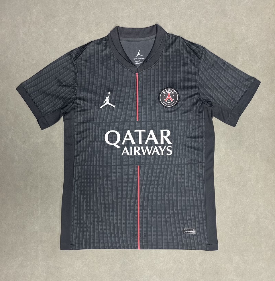 AAA Quality Paris St Germain 25/26 Fourth Black Leaked Jersey